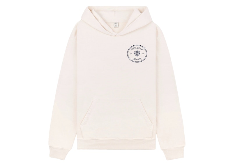 Sporty & Rich Eden Crest Kennedy Hoodie Cream/Navy