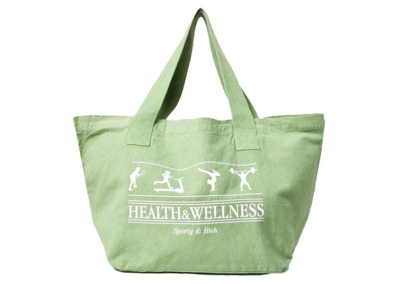 Sporty & Rich Health Wellness Tote Green