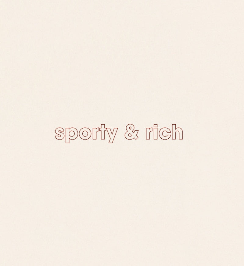 Sporty & Rich x adidas Originals Stay Active T-Shirt Cream/Merlot