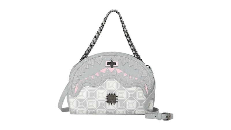 Sprayground A.I.8 African Intelligence Booked & Busy Shark Handbag Multicolor
