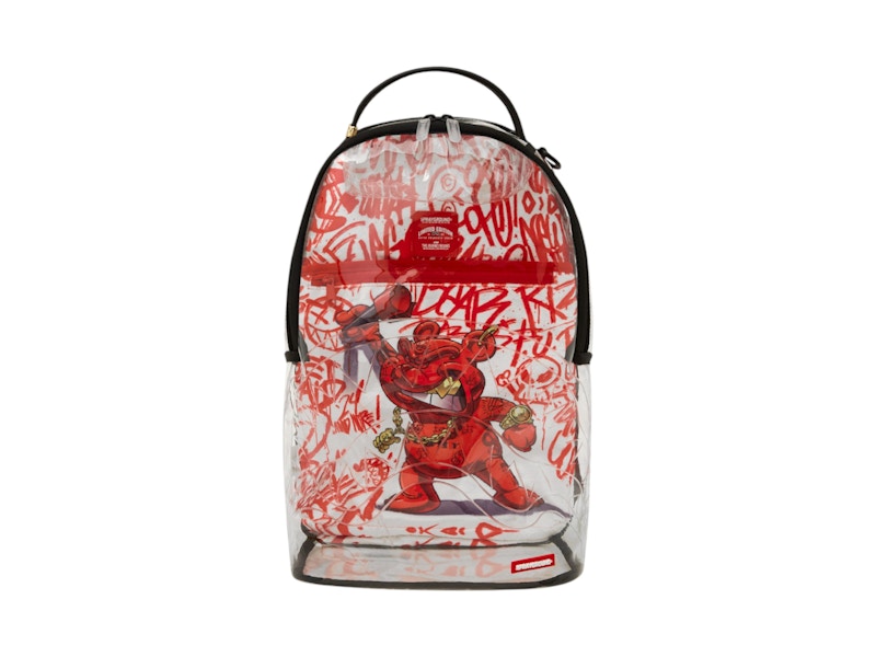 Sprayground Bear Grills DLX Clear Backpack White