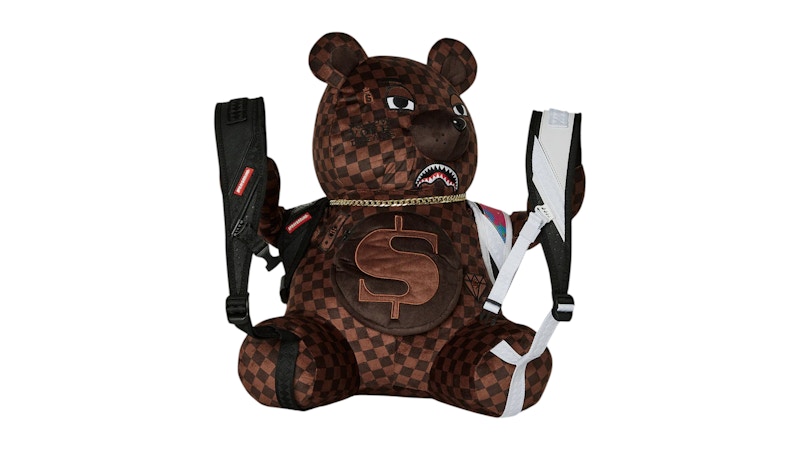 Sprayground Bear Wearing Backpack As A Backpack Multicolor