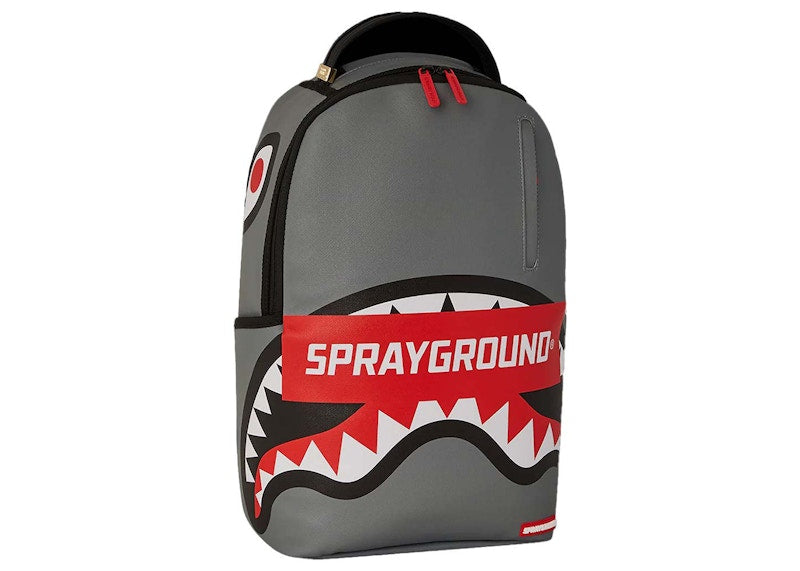 Sprayground Core Grey DLXSV Backpack Grey/Red
