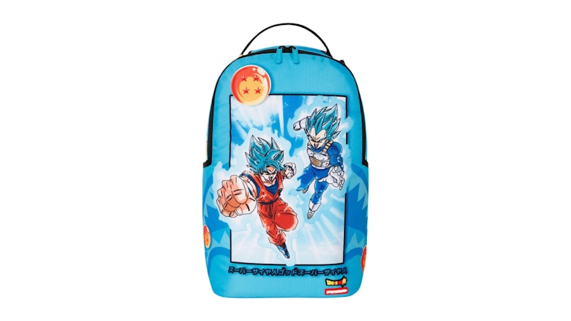 Sprayground Dragon Ball Z Super Saiyan Blue Goku And Vegeta Backpack Multicolor