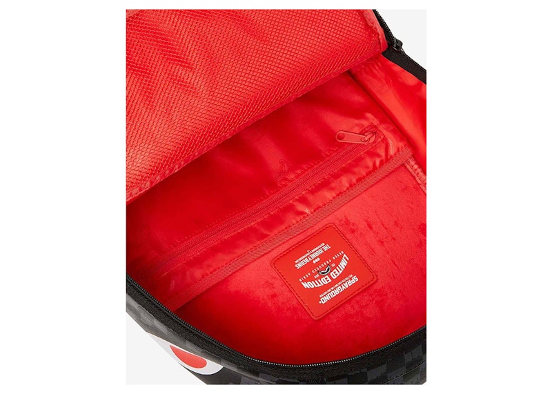 Sprayground Drip Check Shark Backpack Black