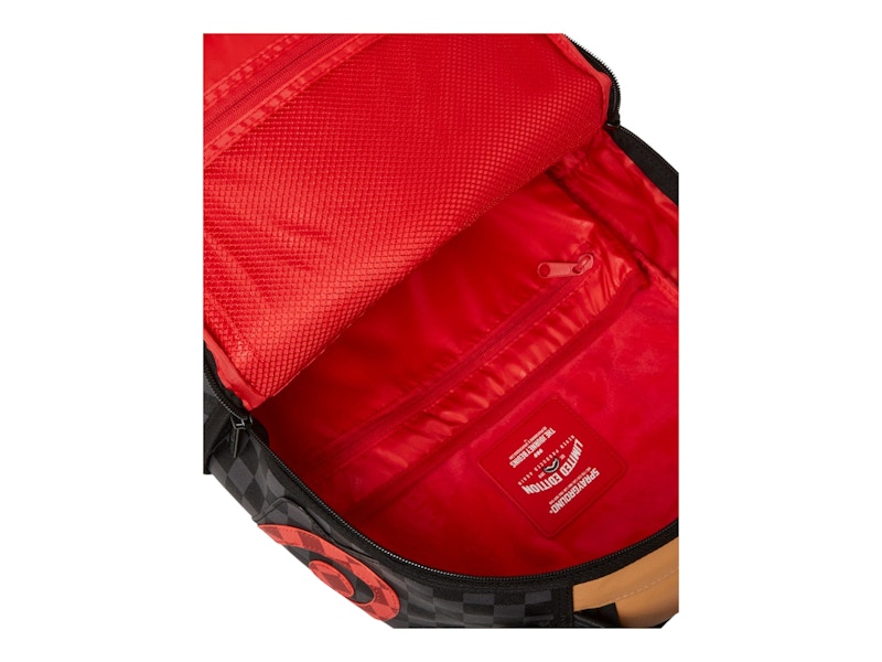 Sprayground Evil Triple Decker Backpack Backpack Black Red