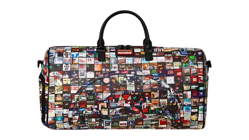 Sprayground Exit Art Collab Duffle Multicolor