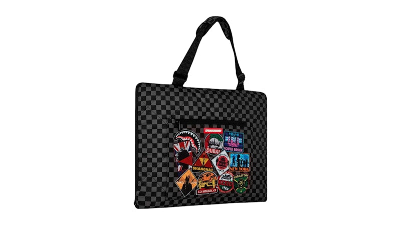Sprayground Global Mogul Unlimited Miles Packable Beach Mat Blanket Water Resistant Convertible Tote Multicolor