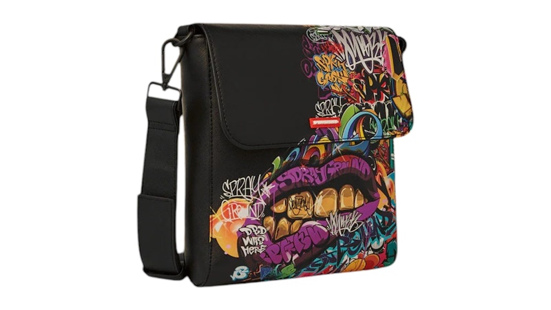 Sprayground Half Graf Lips Messenger Bag Multicolor