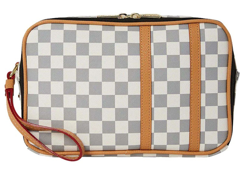 Sprayground Henny Raceway Cream Brick Toiletry Grey