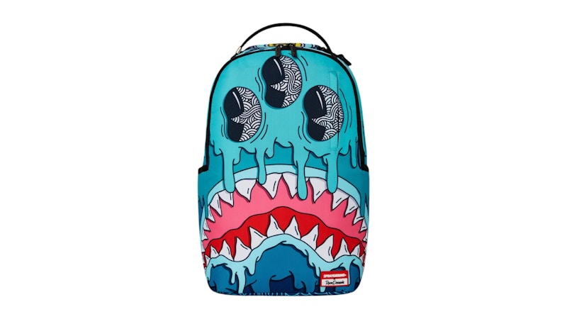 Sprayground Jorge Rodriguez The Artist Collab Drips Sharks Backpack Multicolor
