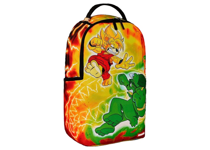 Sprayground Kombat Of The Bears (DLXSR) Backpack Yellow/Green/Red