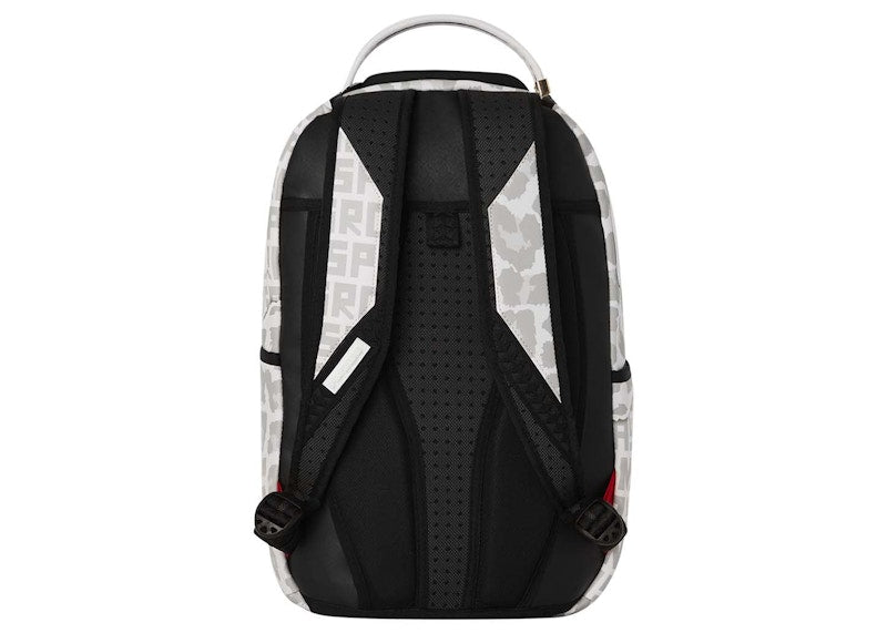 Sprayground Leopard Burner Embossed DLXSV Backpack White/Grey