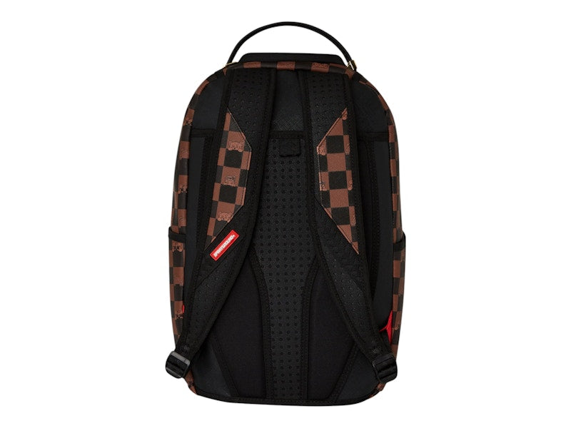 Sprayground Peeking Character Check Backpack Backpack Black Brown