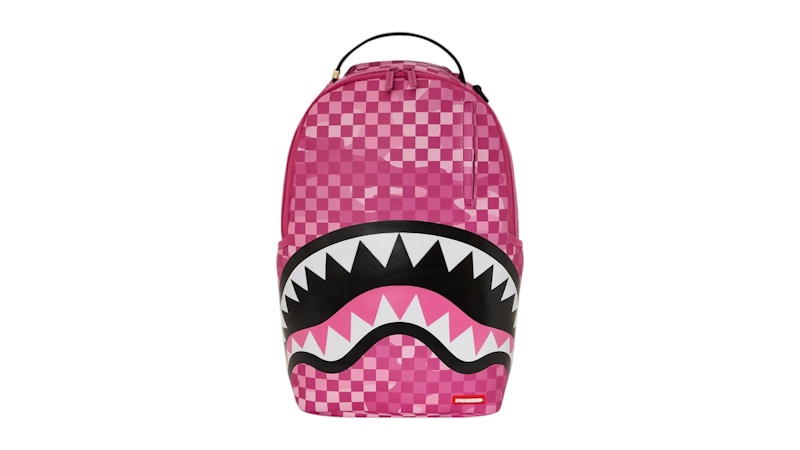 Sprayground Pink Camocheck Backpack Multicolor