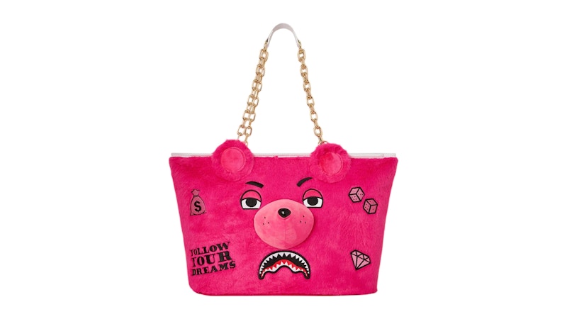 Sprayground Plush Moneybear Tote Pink
