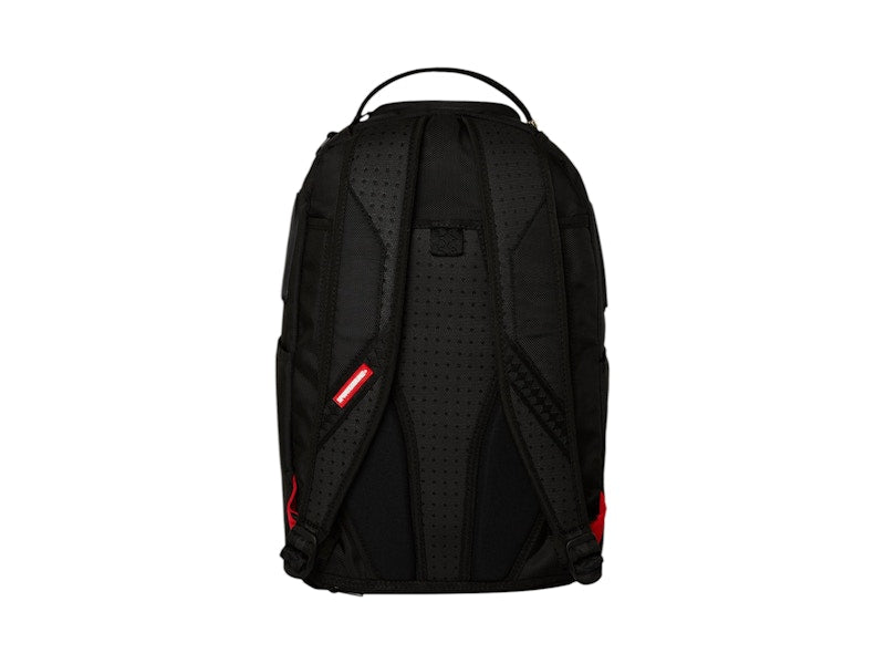 Sprayground Printed Zipper Shark DLXR Backpack Black