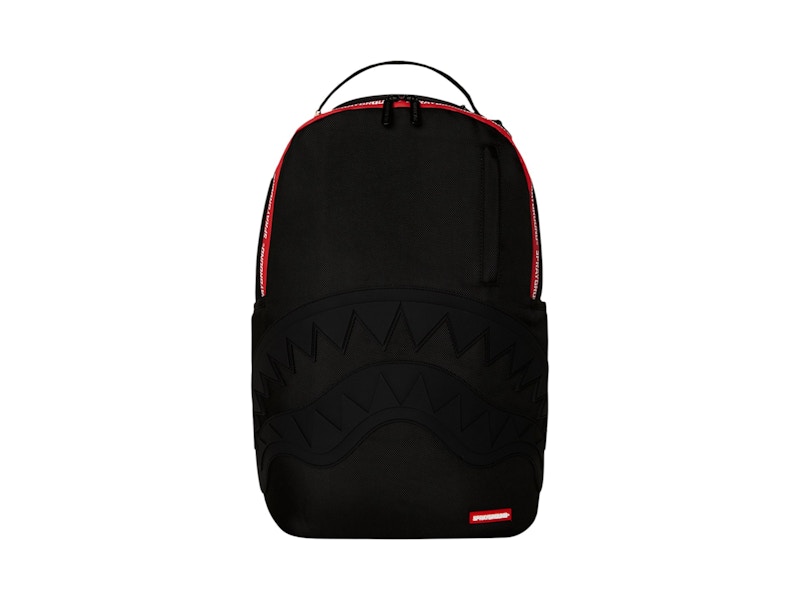Sprayground Printed Zipper Shark DLXR Backpack Black