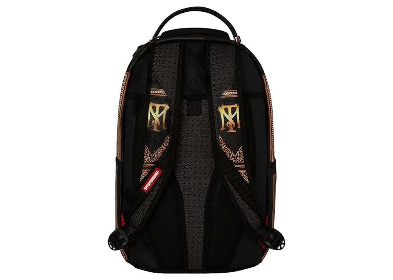 Sprayground Scarface Stairs Tony Montana Backpack Black/Gold