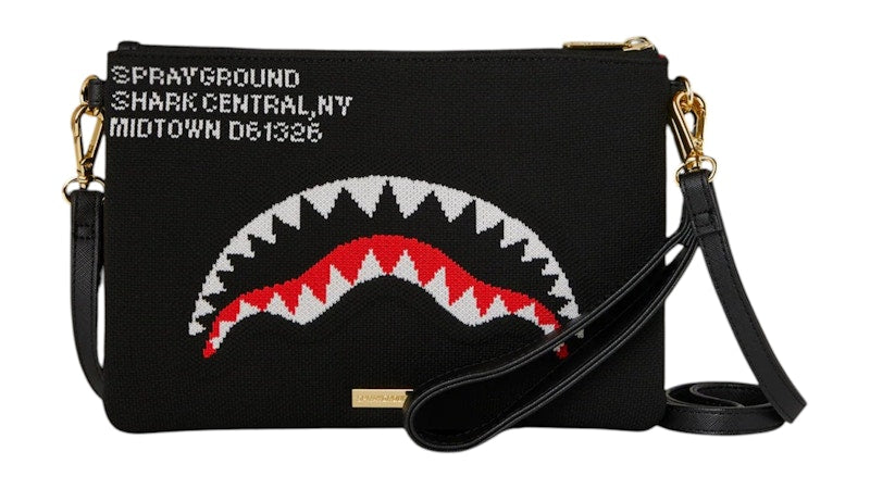 Sprayground Shark Central Aeroflex Crossover Clutch Bag Multicolor