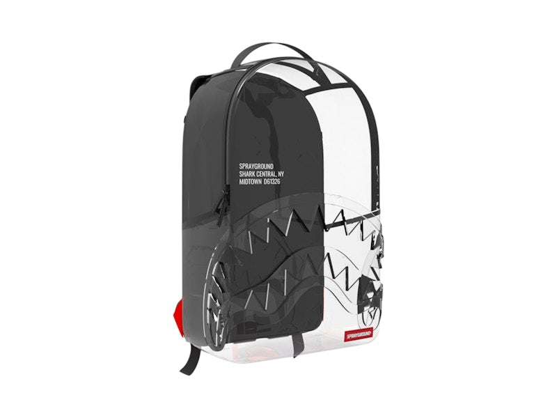Sprayground Shark Central Clear DLXSV (Black Backpanel) Backpack White