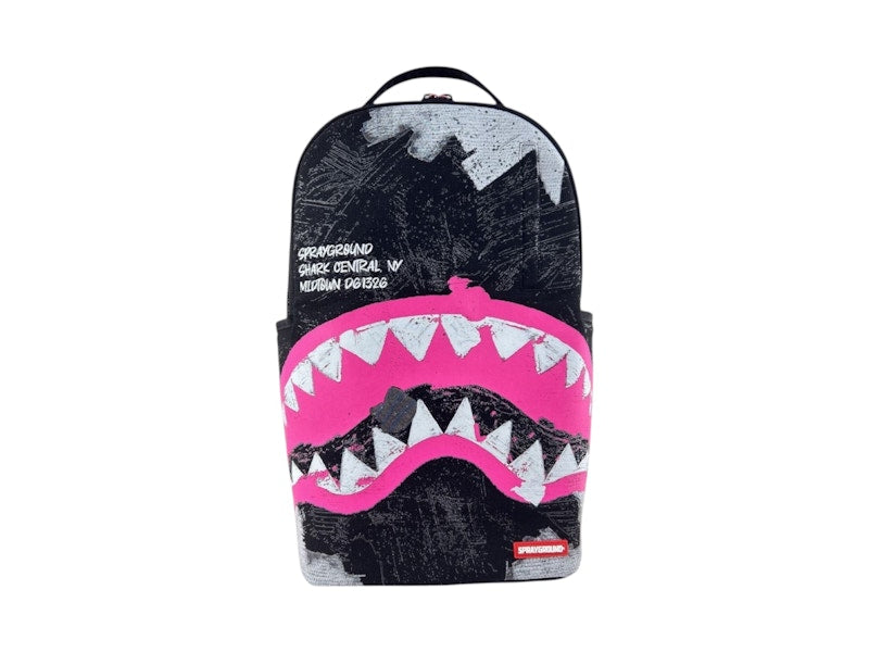 Sprayground Shark Central Sorbet Hand Painted DLX-Cotton Backpack Multicolor