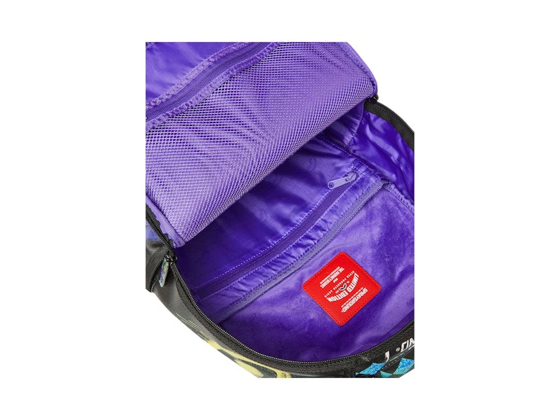 Sprayground Shark Central Stencils DLXSV Backpack Black/Purple