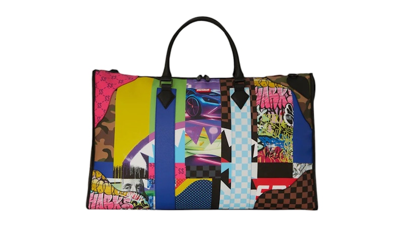 Sprayground Shark Masterpieces Pyramid Large Duffle Multicolor