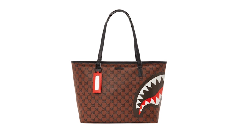 Sprayground Sharks And Skulls Tote Multicolor