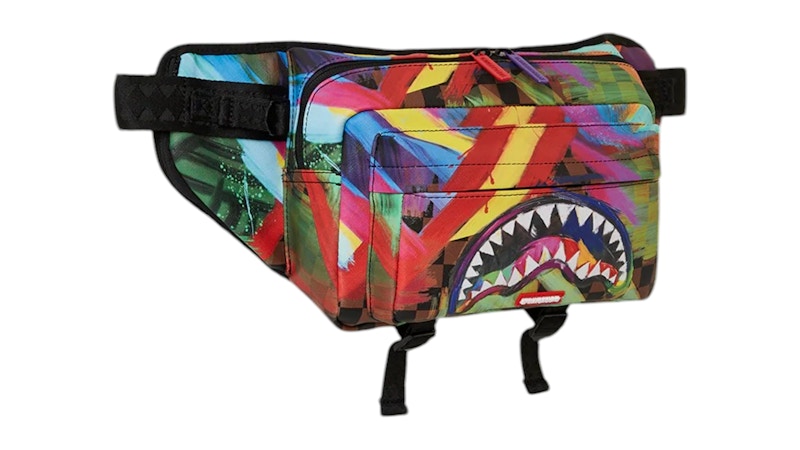 Sprayground Sharks In Paris City Streaks Cargo Crossbody Multicolor