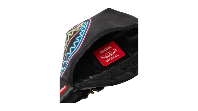 Sprayground Sharks In Paris Glow Savvy Crossbody Multicolor