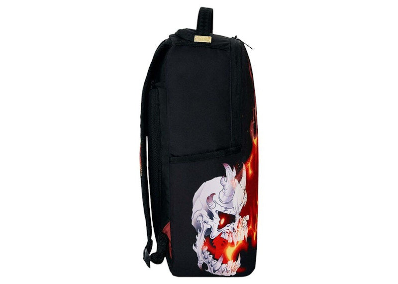Sprayground Skull Destroyer (DLXSR) Backpack Black/Red-Orange