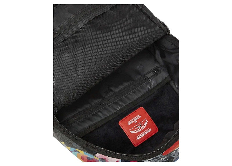 Sprayground Sliced And Diced Camo Backpack Multi Camo