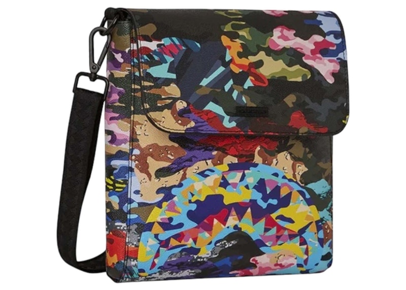 Sprayground Sliced And Diced Camo Messenger Bag Multicolor