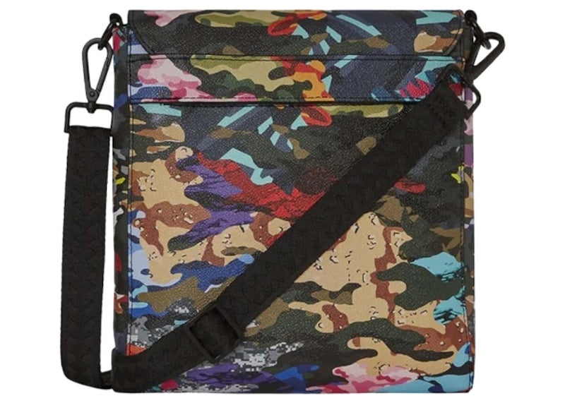 Sprayground Sliced And Diced Camo Messenger Bag Multicolor
