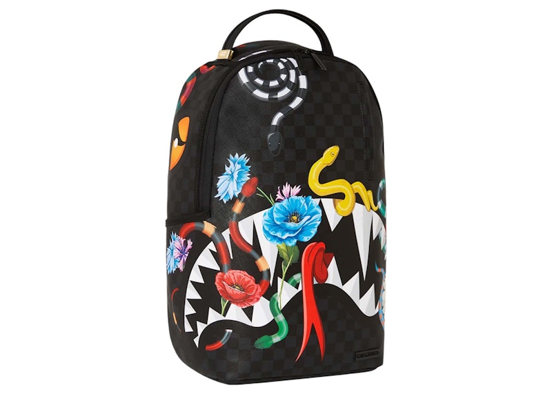 Sprayground Snake On A Bag Jardin D'Eden Backpack Black/Red