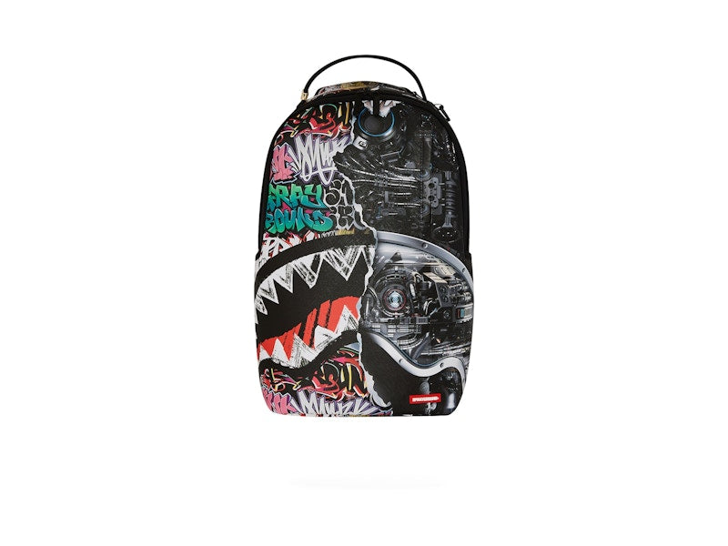 Sprayground Split Cybershark DLXSV Backpack Black