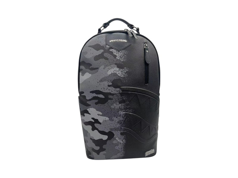 Sprayground Spray Split Night Camo DLXSV Backpack Black