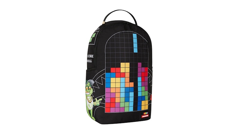 Sprayground Tetris With Diablo And Money Bear Backpack Multicolor