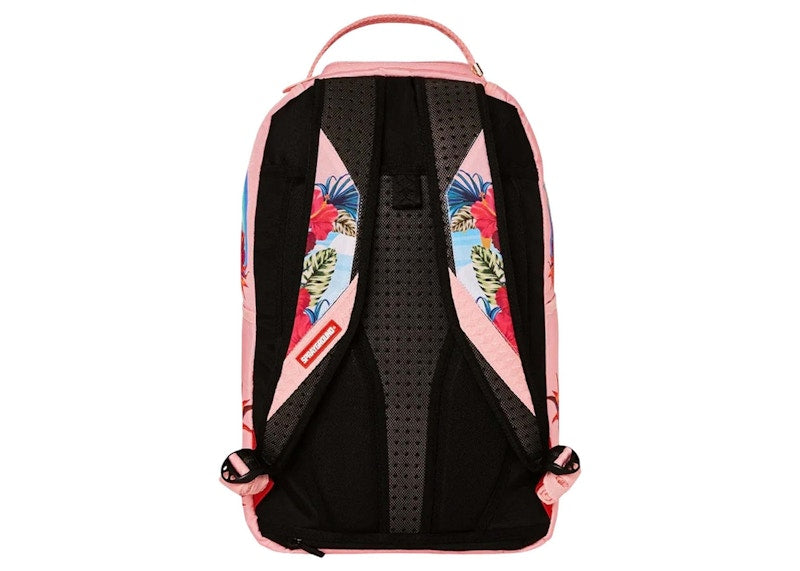 Sprayground Tropical Bora Bora Shark Island Villa Backpack Pink