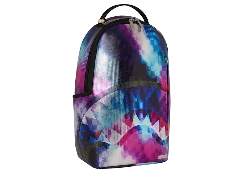 Sprayground Tye Check Sharkclub Electronica Backpack Multicolor