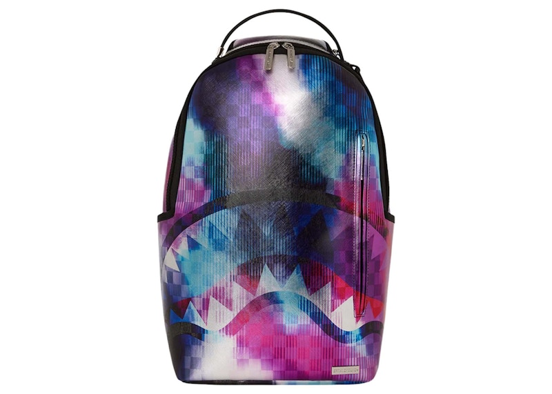 Sprayground Tye Check Sharkclub Electronica Backpack Multicolor