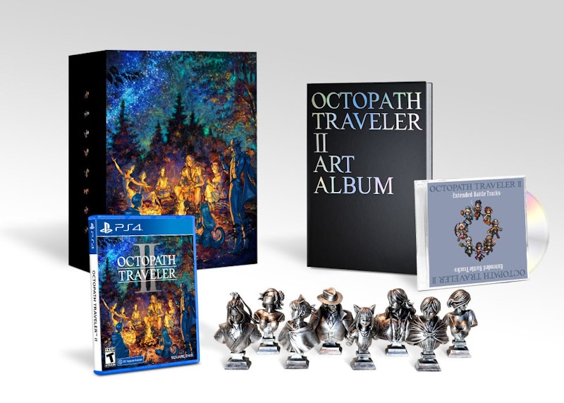 Square Enix PS4 Octopath Traveler II Collector's Edition Set Video Game Bundle