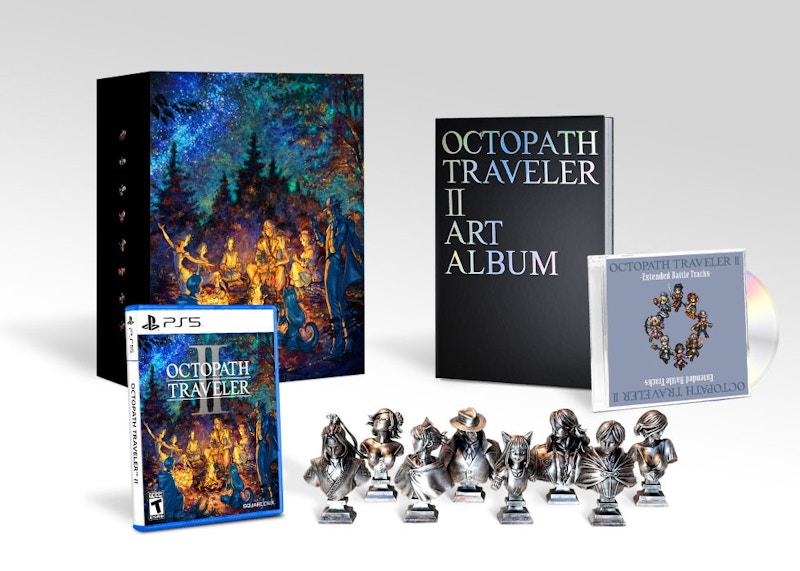 Square Enix PS5 Octopath Traveler II Collector's Edition Set Video Game Bundle