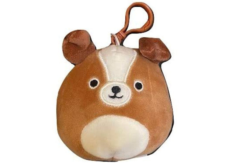 Squishmallow Bernie The St. Bernard 3.5 Inch Clip On Plush