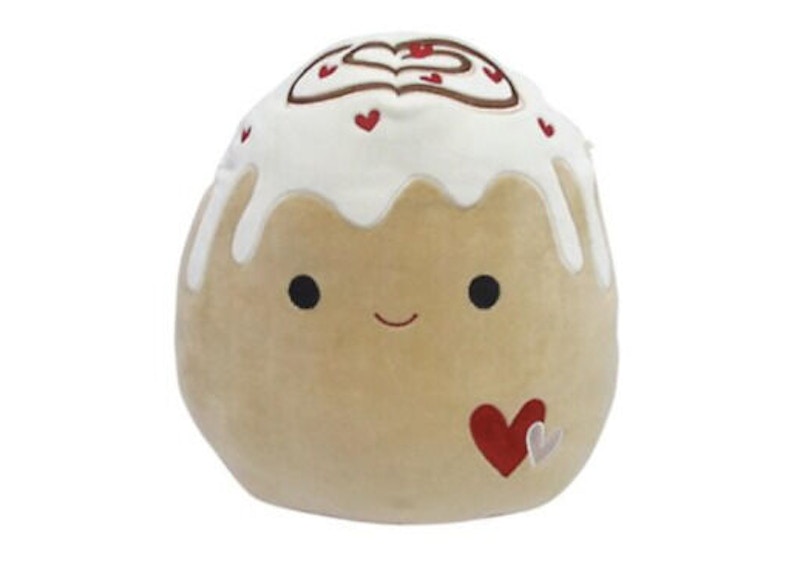 Squishmallow Chanel The Cinnamon Bun 12 Inch (Valentines Day Exclusive) Plush Tan/White