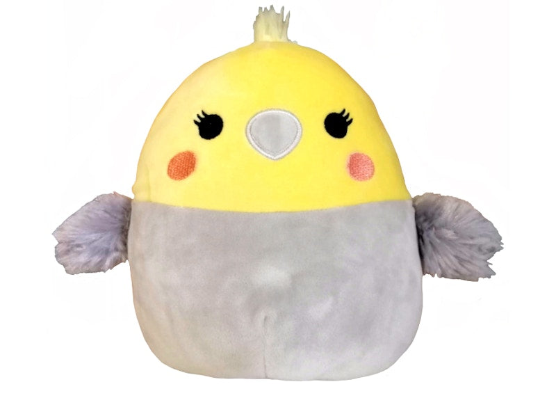 Squishmallow Charlize The Cockatiel 7 Inch (Australian Exclusive) Plush Yellow/Grey