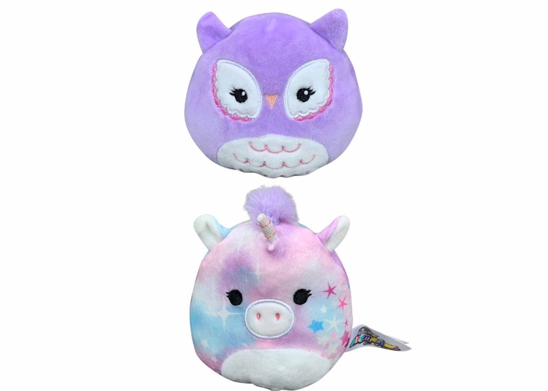 Squishmallow Flip A Mallow Miranda Owl/Nebula Unicorn 5 Inch Plush