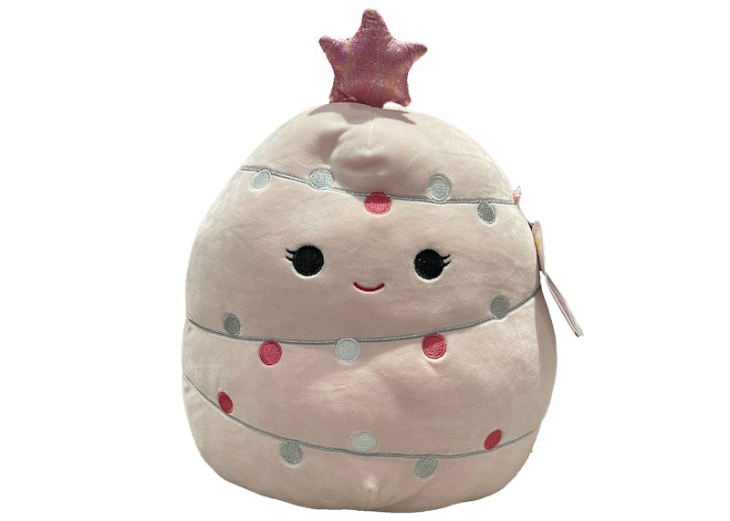 Squishmallow Garnet The Pink Christmas Tree 12 Inch Plush Pink