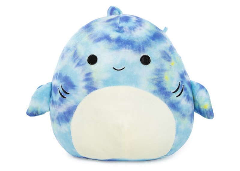 Squishmallow Luther The Tie Dye Shark 16 Inch Plush Blue